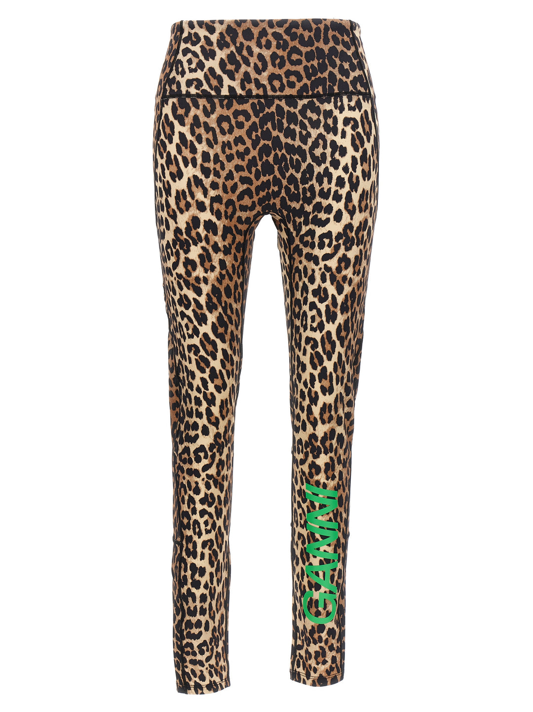 Logo Leopard Leggings Multicolor