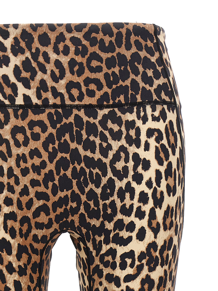 Logo Leopard Leggings Multicolor