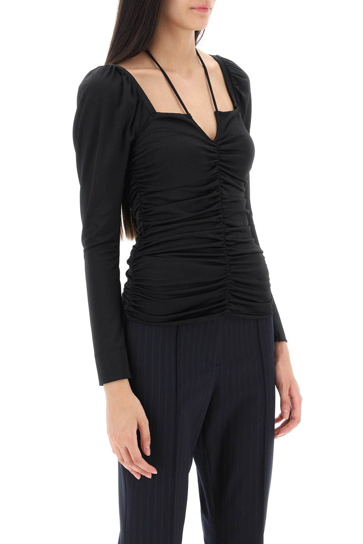 Ruched Top With Halterneck - Ganni - Women