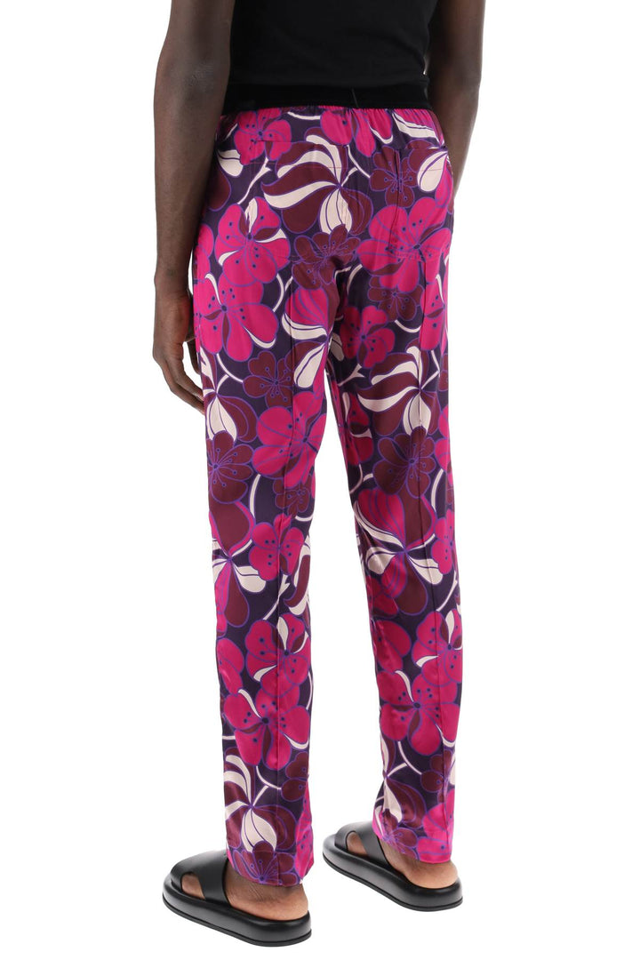 Pajama Pants In Floral Silk - Tom Ford - Men