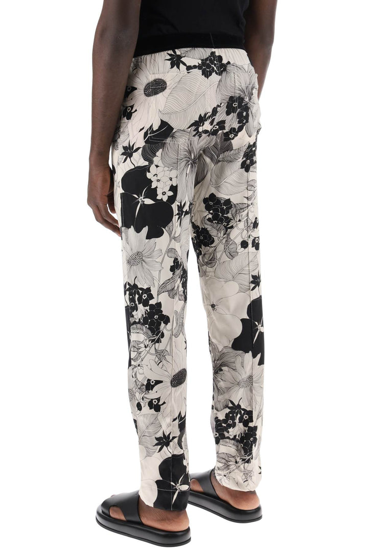 Pajama Pants In Floral Silk - Tom Ford - Men