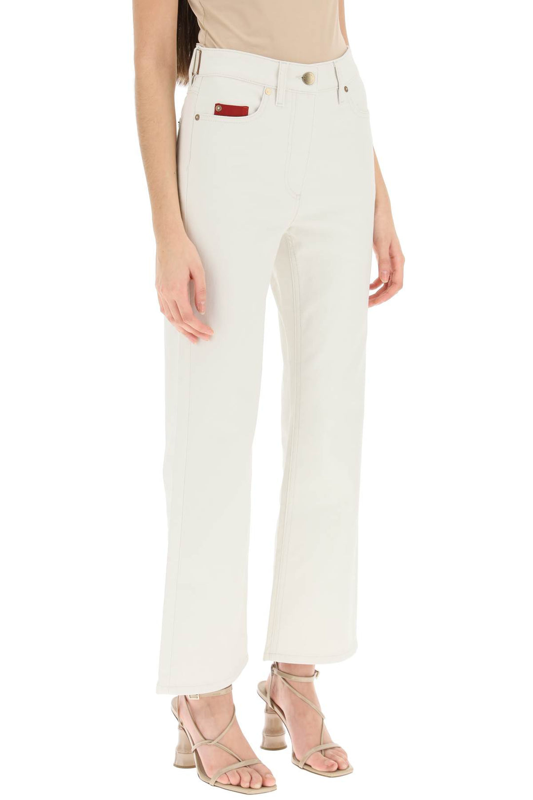 Cotton Cashmere Jeans - Agnona - Women