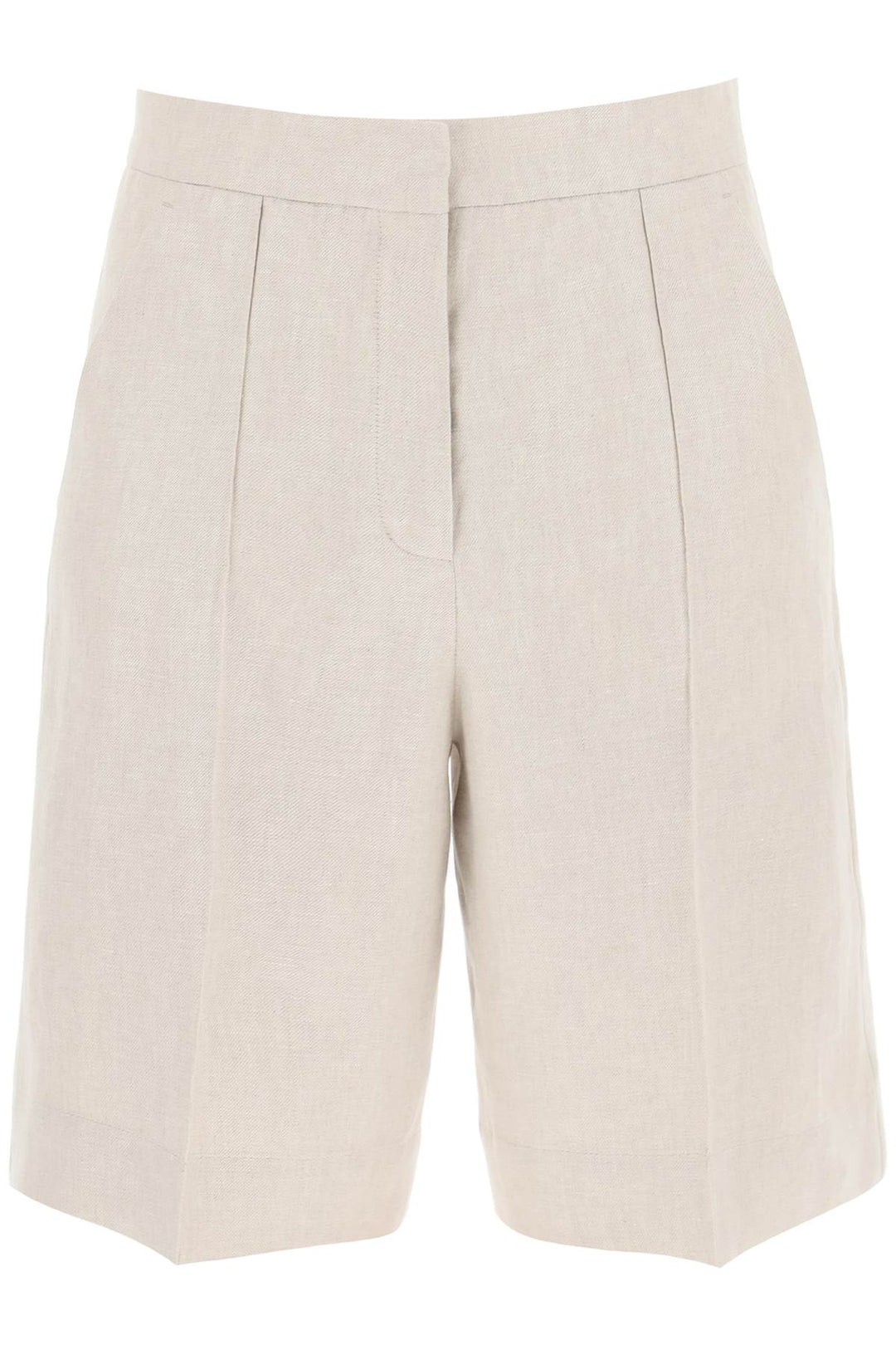 Linen Twill Shorts - Agnona - Women