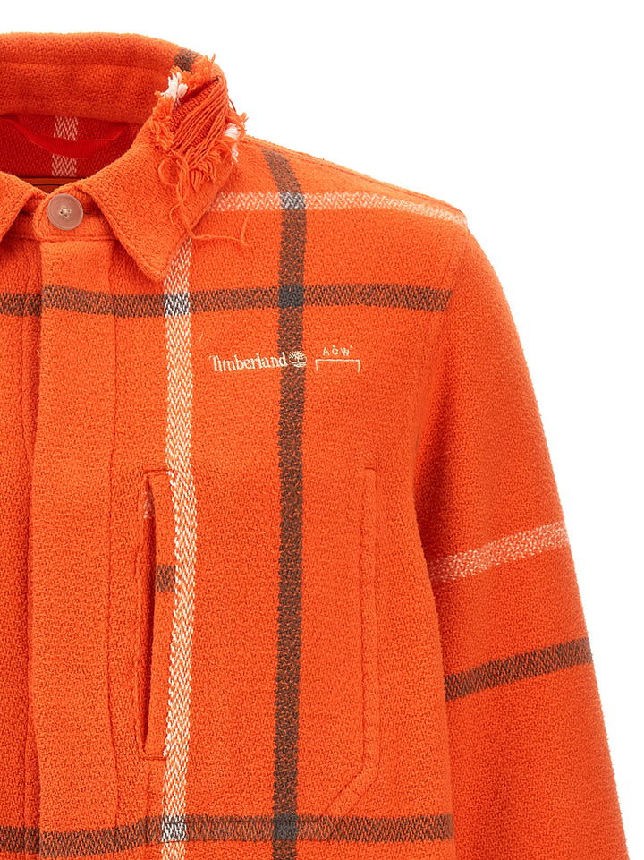 Timberland® X Samuel Ross Future73 Overshirt Shirt, Blouse Orange