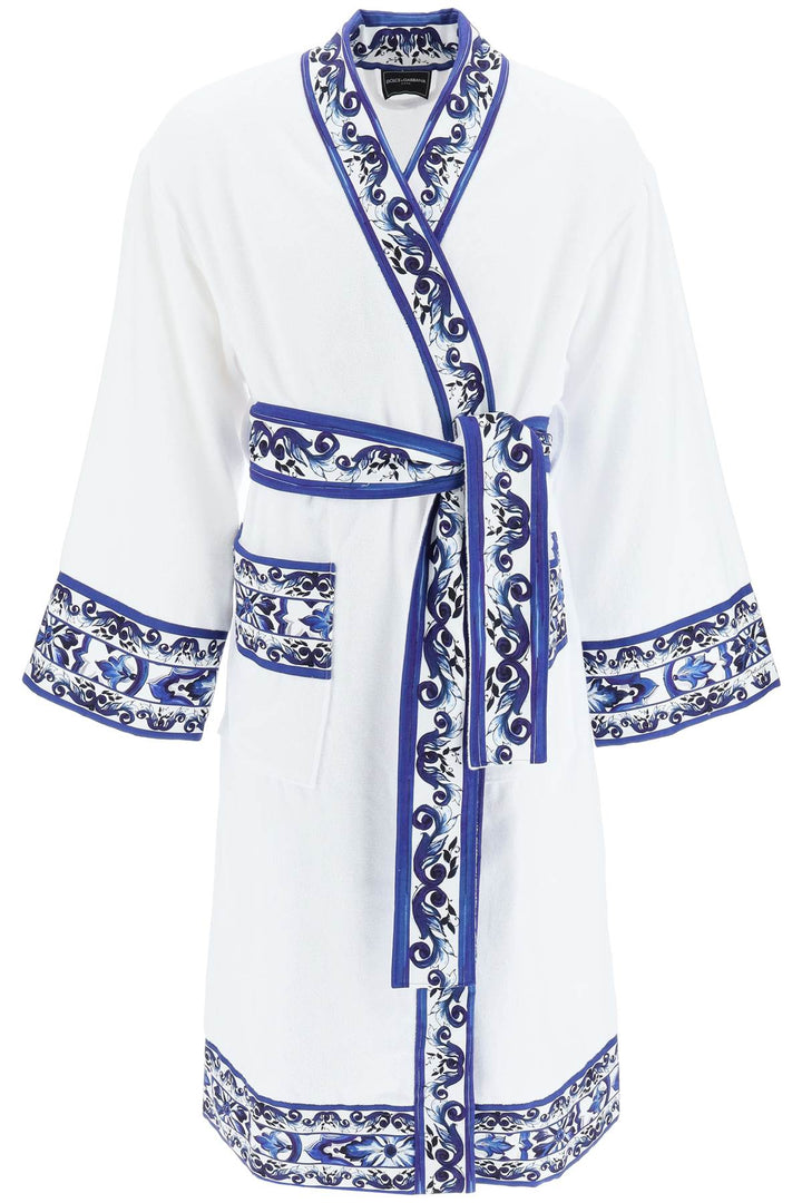 'Blu Mediterraneo' Bathrobe - Dolce & Gabbana - CLT