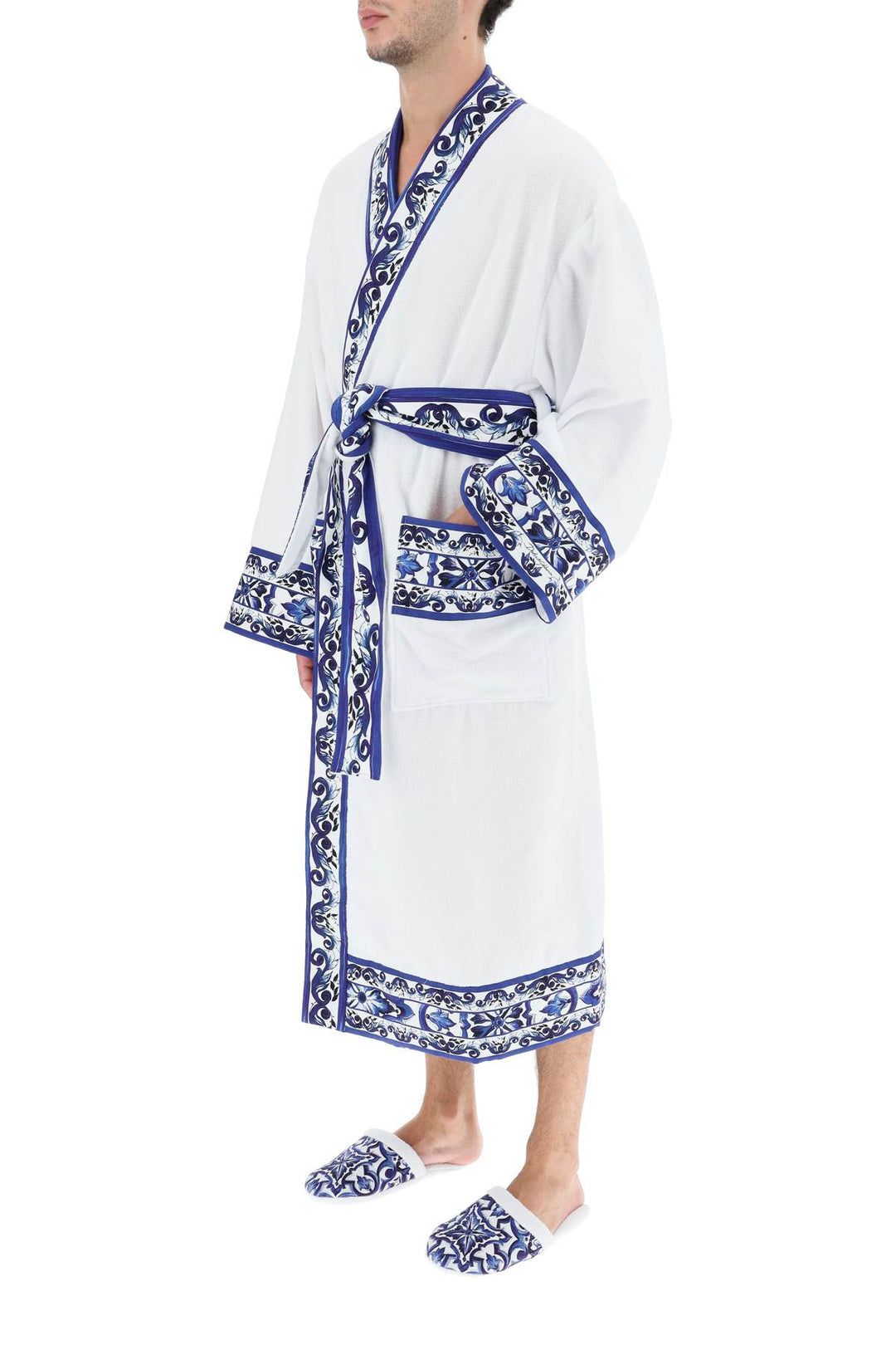 'Blu Mediterraneo' Bathrobe - Dolce & Gabbana - CLT