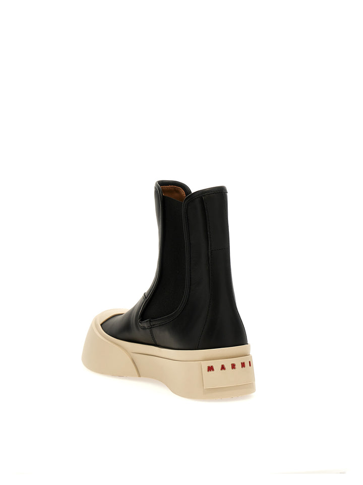 Pablo Boots, Ankle Boots White/Black