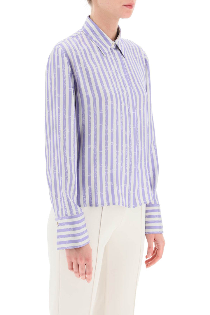 Striped Shirt With Ribbon Motif - Agnona - Women