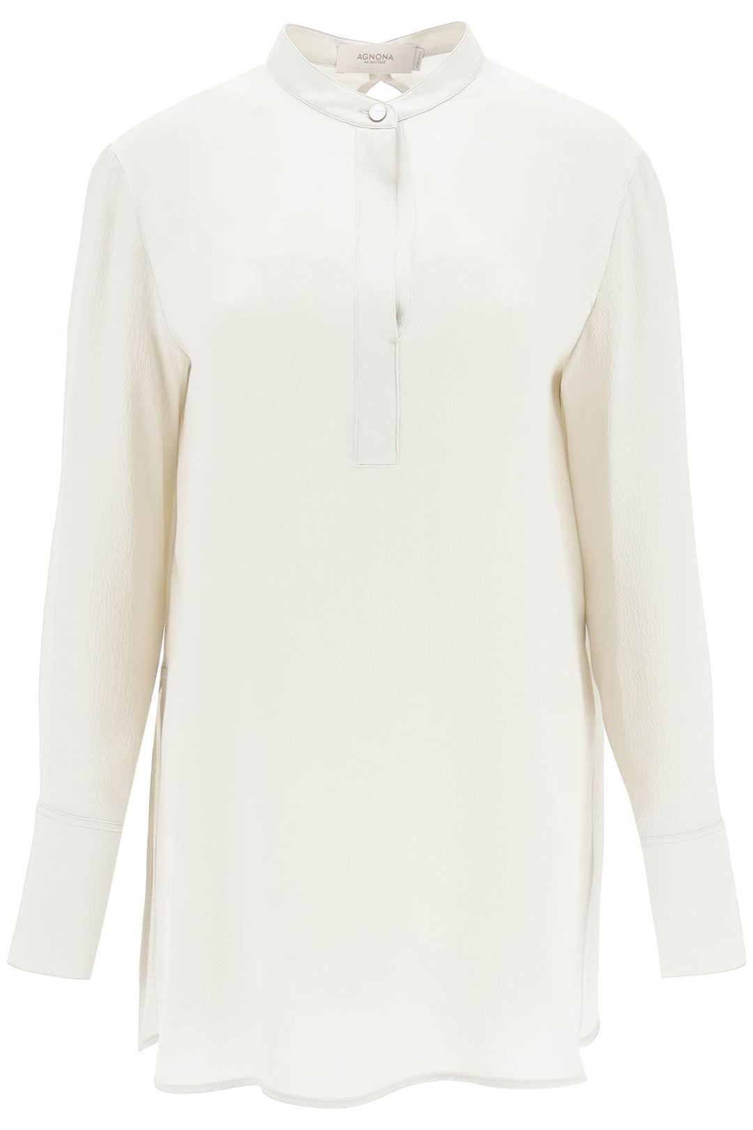 Hammered Silk Satin Blouse - Agnona - Women