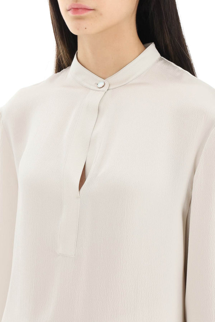 Hammered Silk Satin Blouse - Agnona - Women