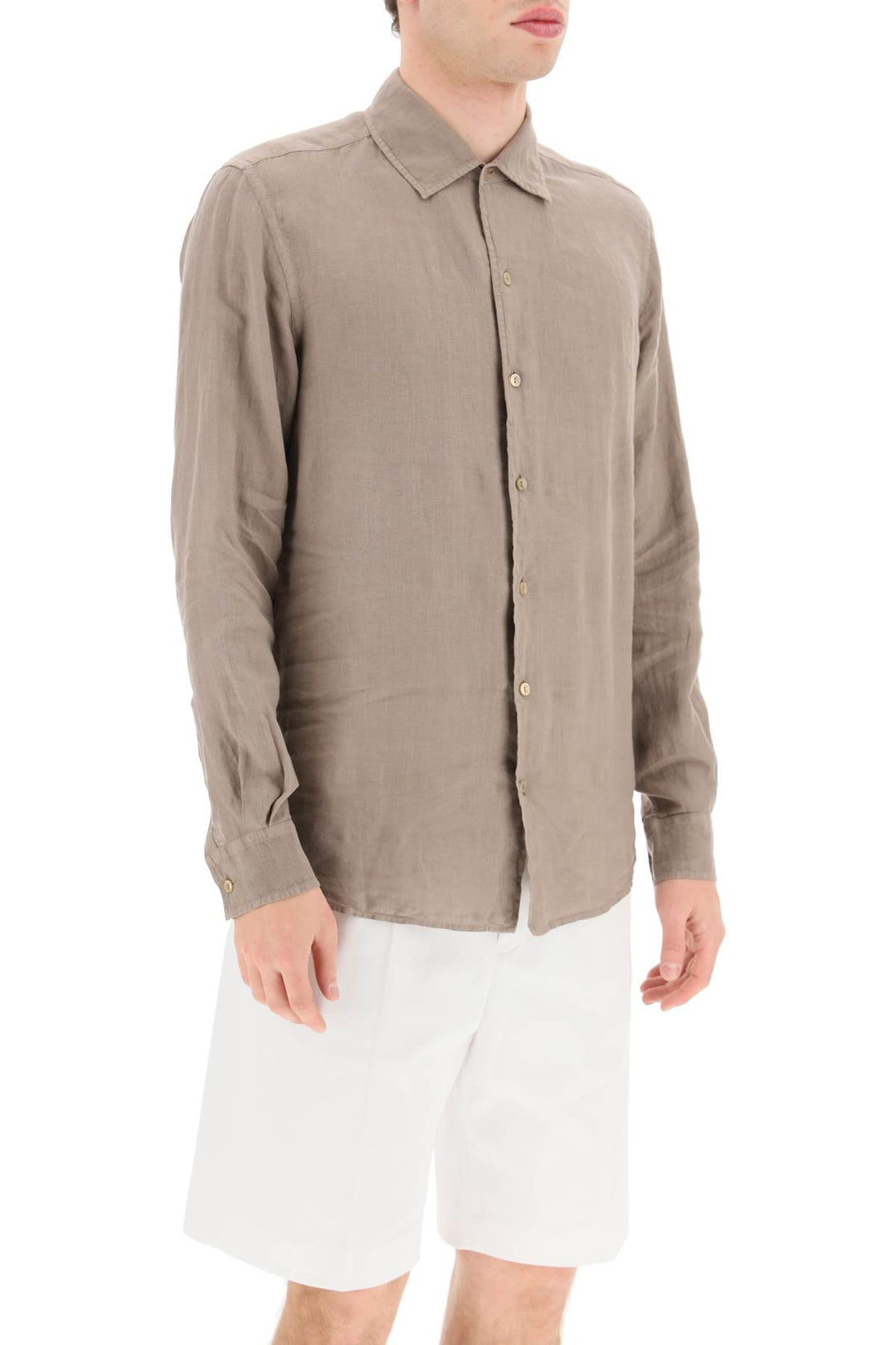 Classic Linen Shirt - Agnona - Men