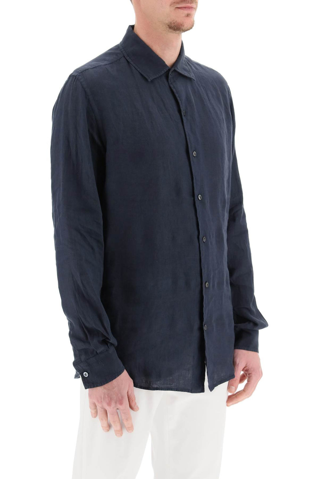 Classic Linen Shirt - Agnona - Men