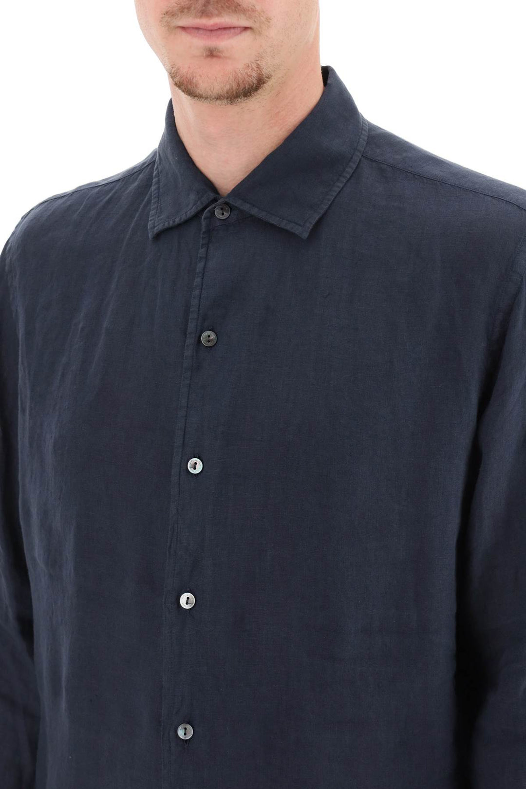 Classic Linen Shirt - Agnona - Men