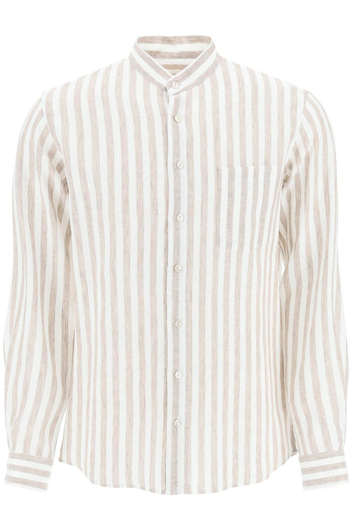 Striped Linen Shirt - Agnona - Men