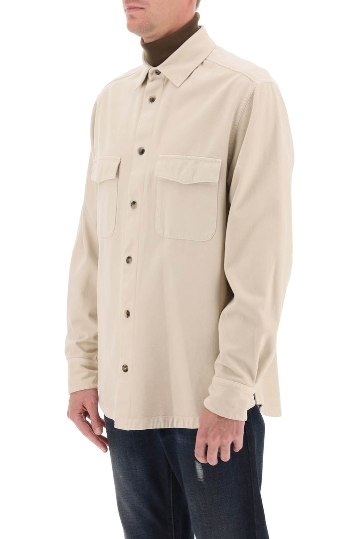 Cotton & Cashmere Shirt - Agnona - Men