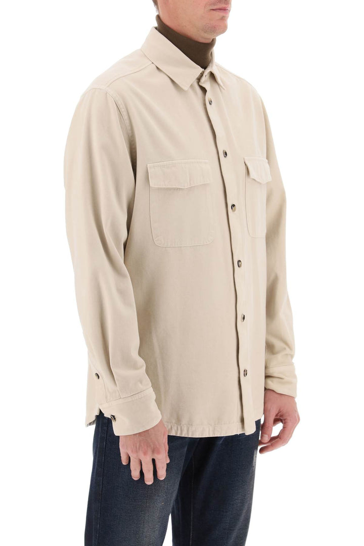 Cotton & Cashmere Shirt - Agnona - Men