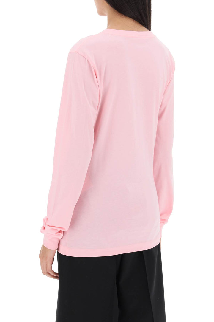 Brushed Logo Long Sleeved T Shirt - Marni - Women