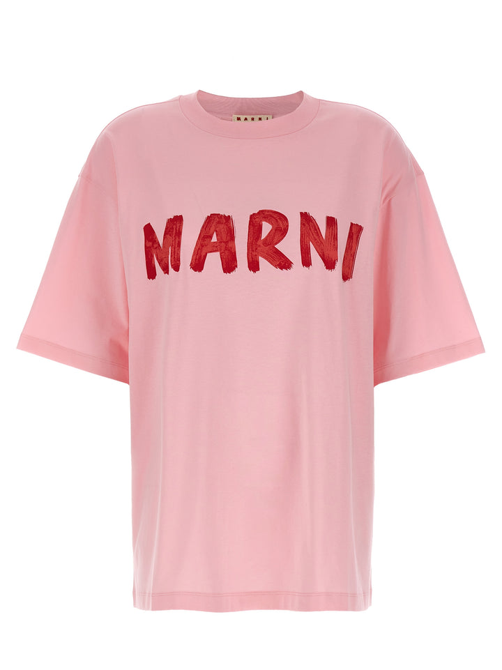 Logo Print T-Shirt Pink