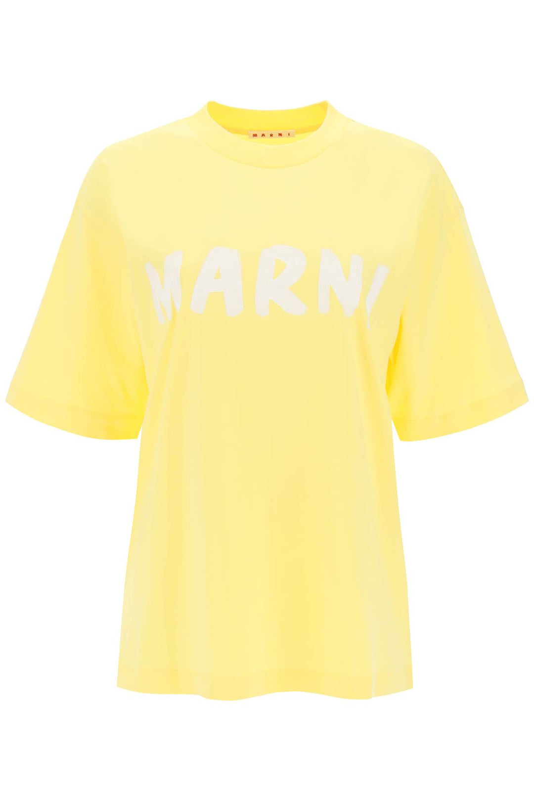 T Shirt With Maxi Logo Print - Marni - Women