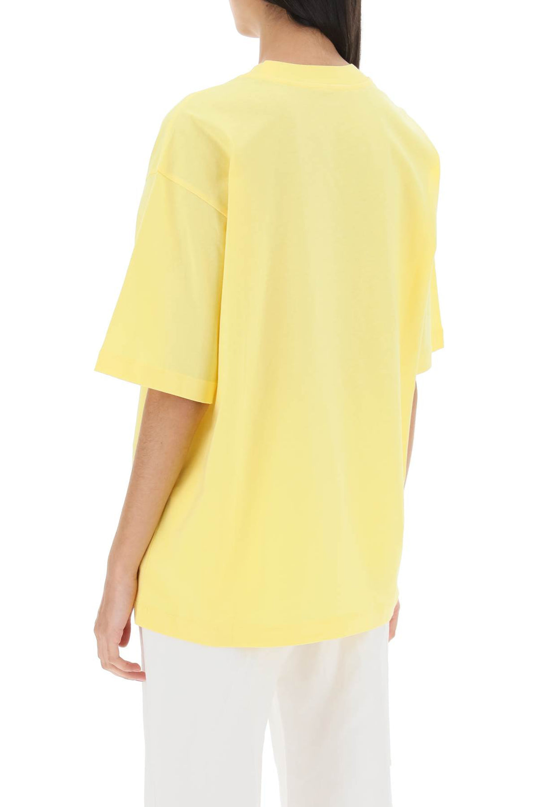 T Shirt With Maxi Logo Print - Marni - Women