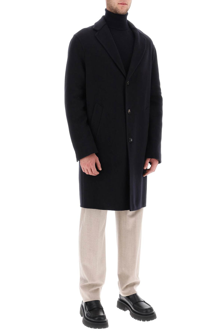 Single Breasted Coat In Cashmere - Agnona - Men