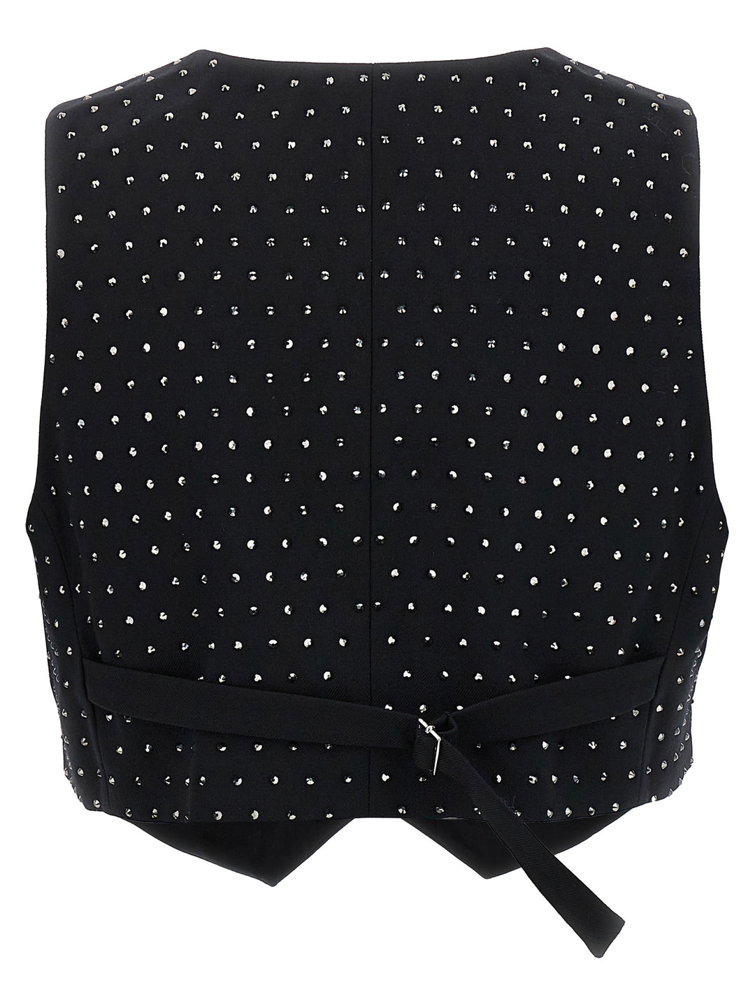 Nadine Crystal Gilet Black