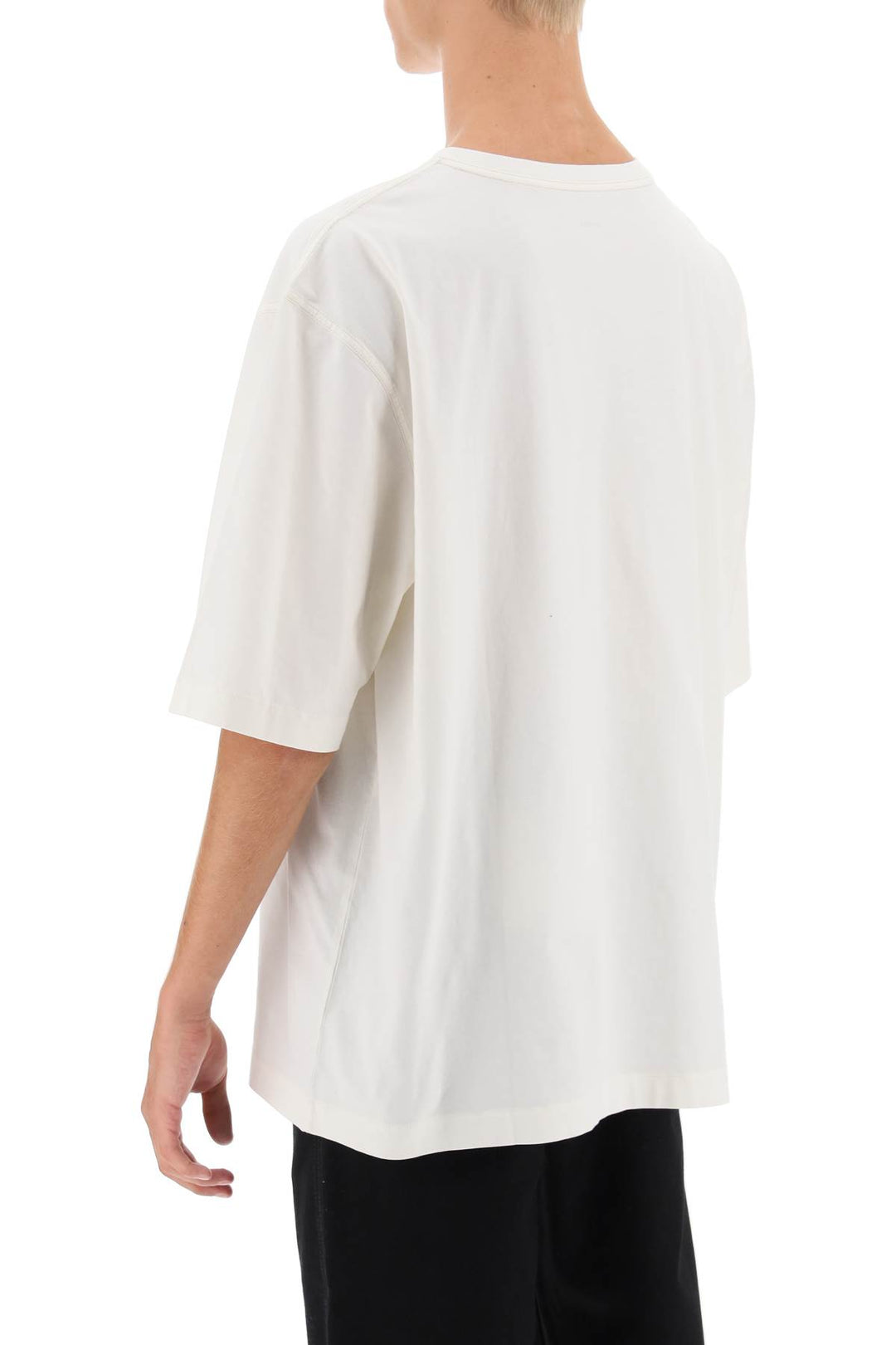 Oversized T Shirt With Patch Pocket - Lemaire - Men