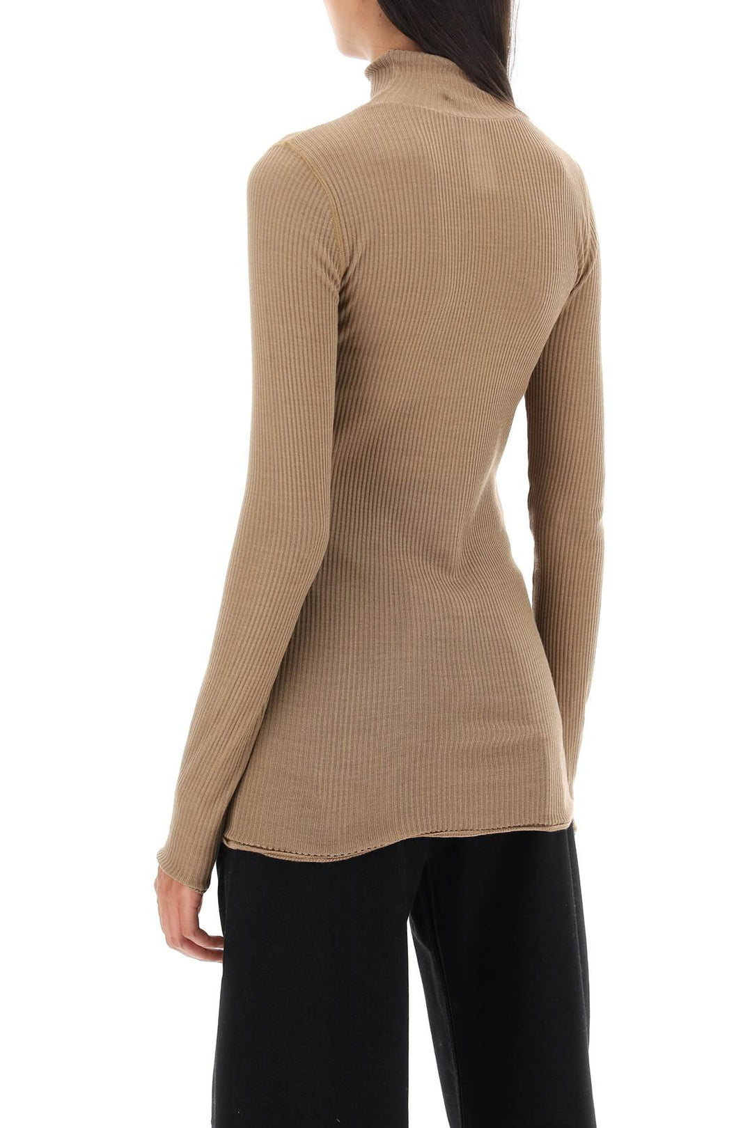 Seamless Silk Turtleneck Sweater - Lemaire - Women