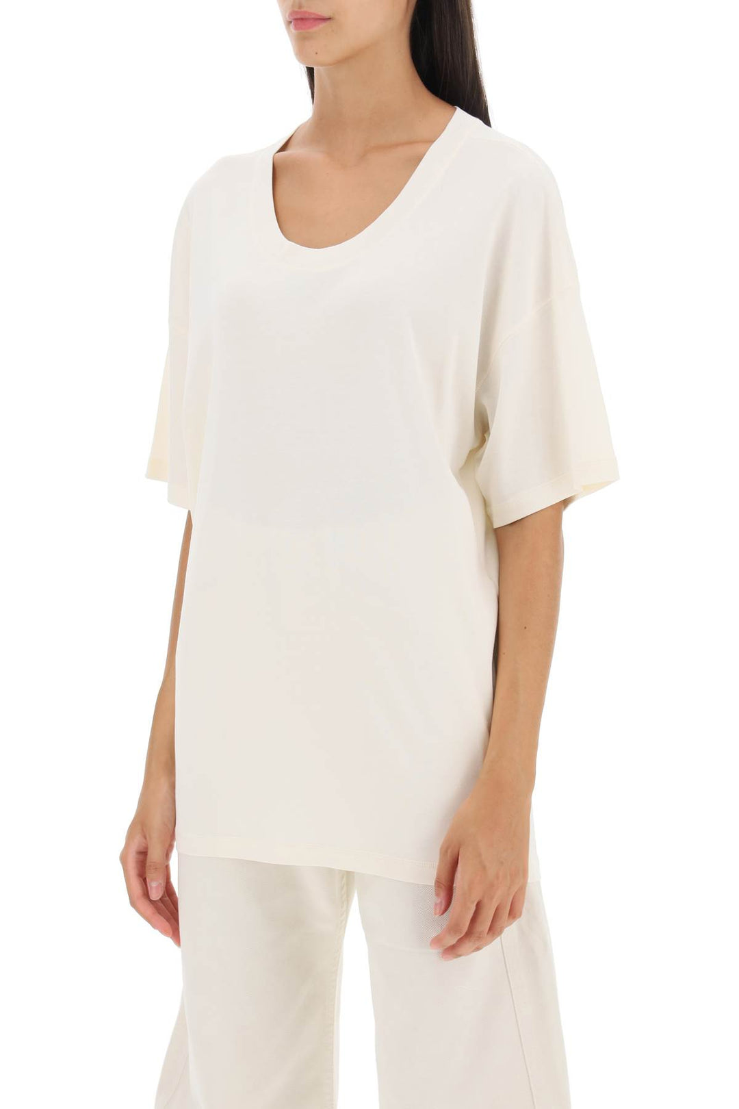 Oversized T Shirt In Cotton - Lemaire - Women