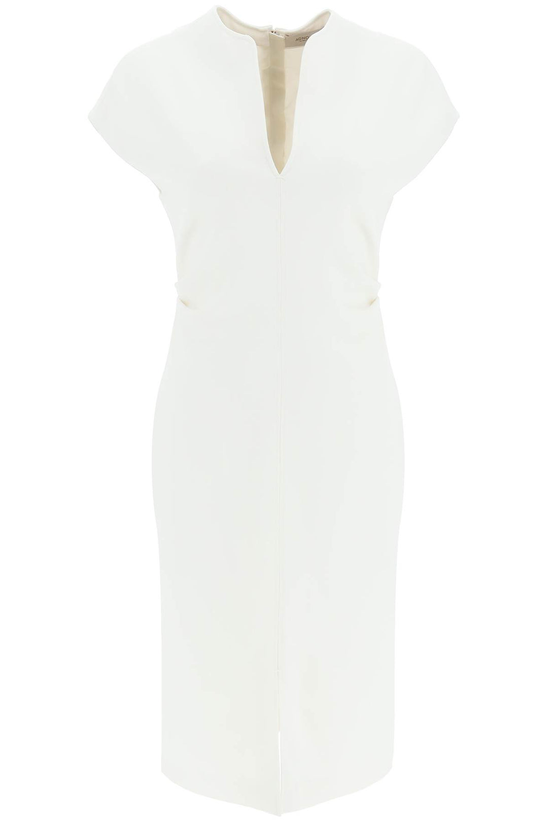 Wool Crepe Sheath Dress - Agnona - Women