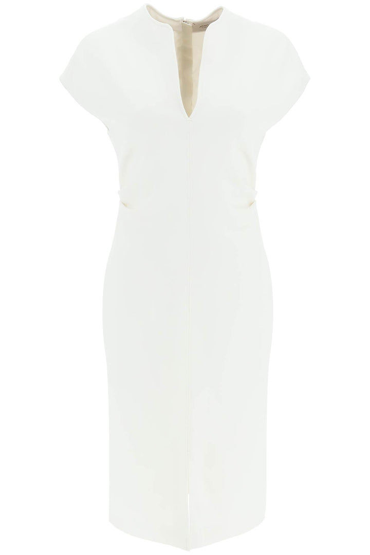 Wool Crepe Sheath Dress - Agnona - Women