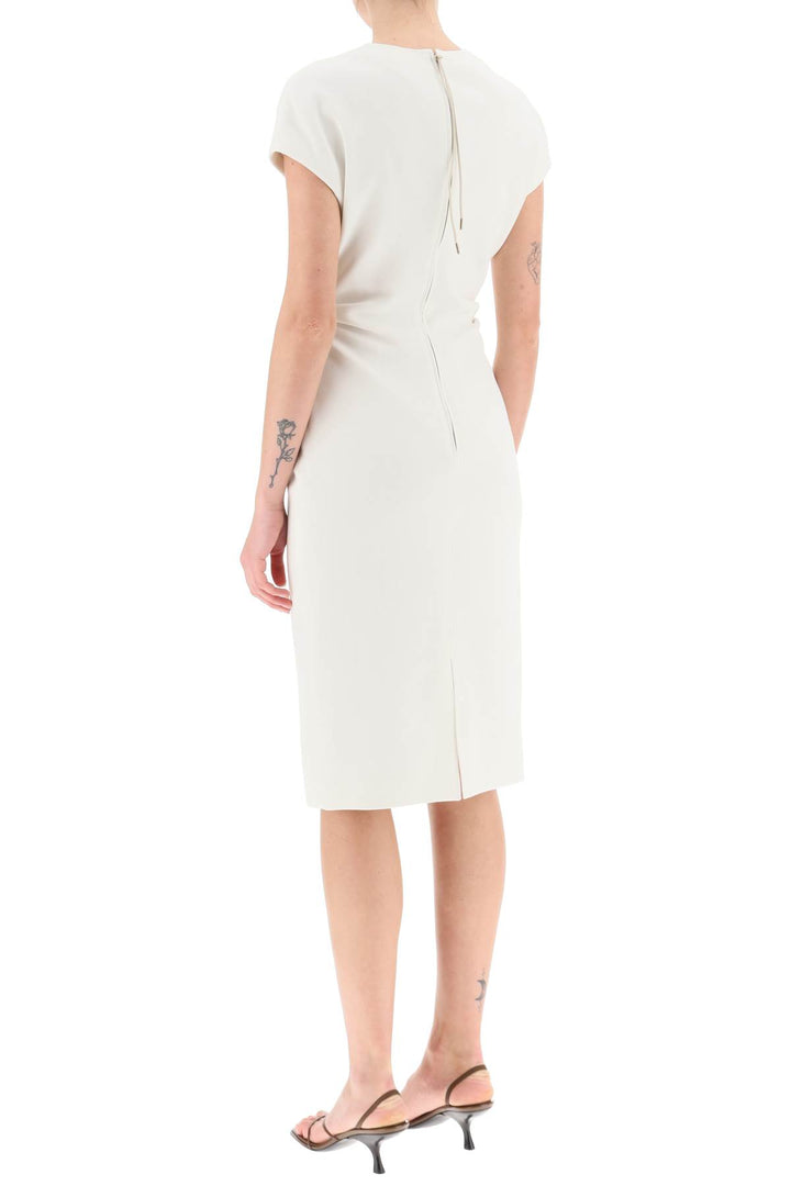 Wool Crepe Sheath Dress - Agnona - Women