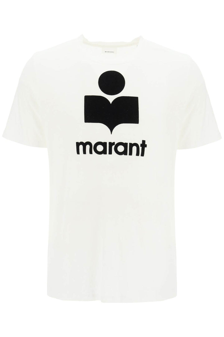 'Karman' Logo Linen T Shirt - Marant - Men