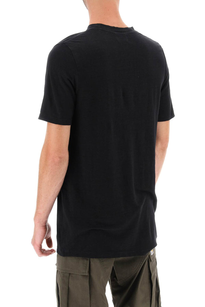 'Karman' Logo Linen T Shirt - Marant - Men