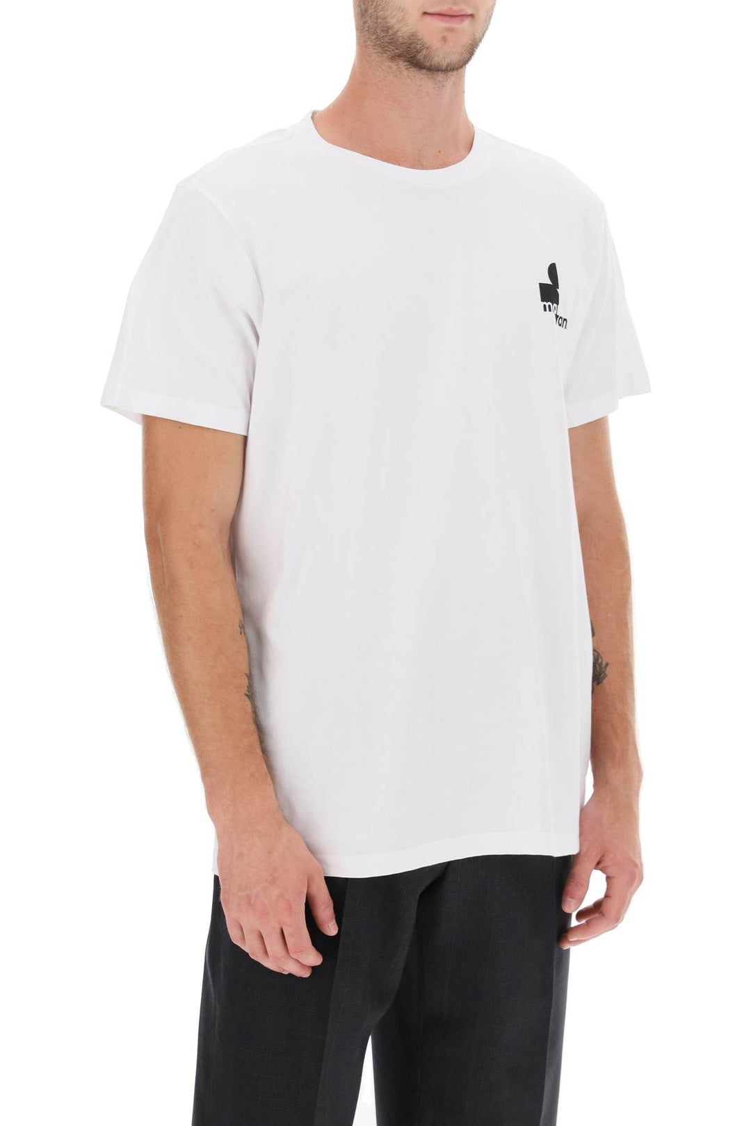 'Zafferh' T Shirt With Logo Print - Marant - Men