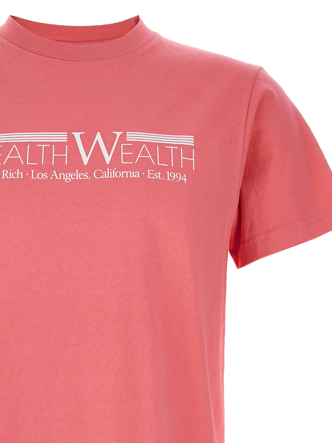 Health Wealth 94 T-Shirt Pink