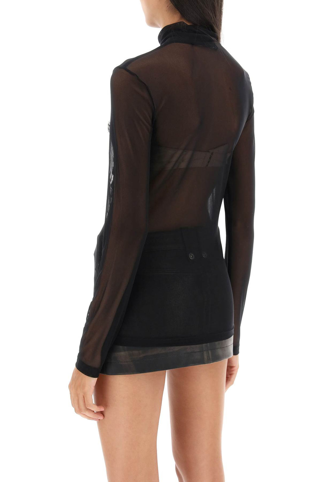 Mesh Top With Paris' Best Patch - Y/Project - Women