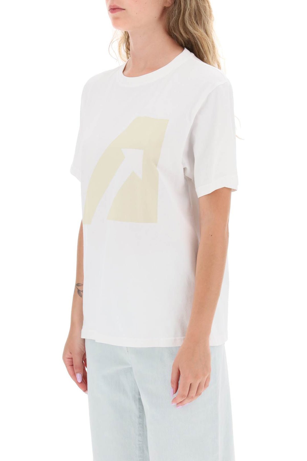 T Shirt With Logo Print - Autry - Women