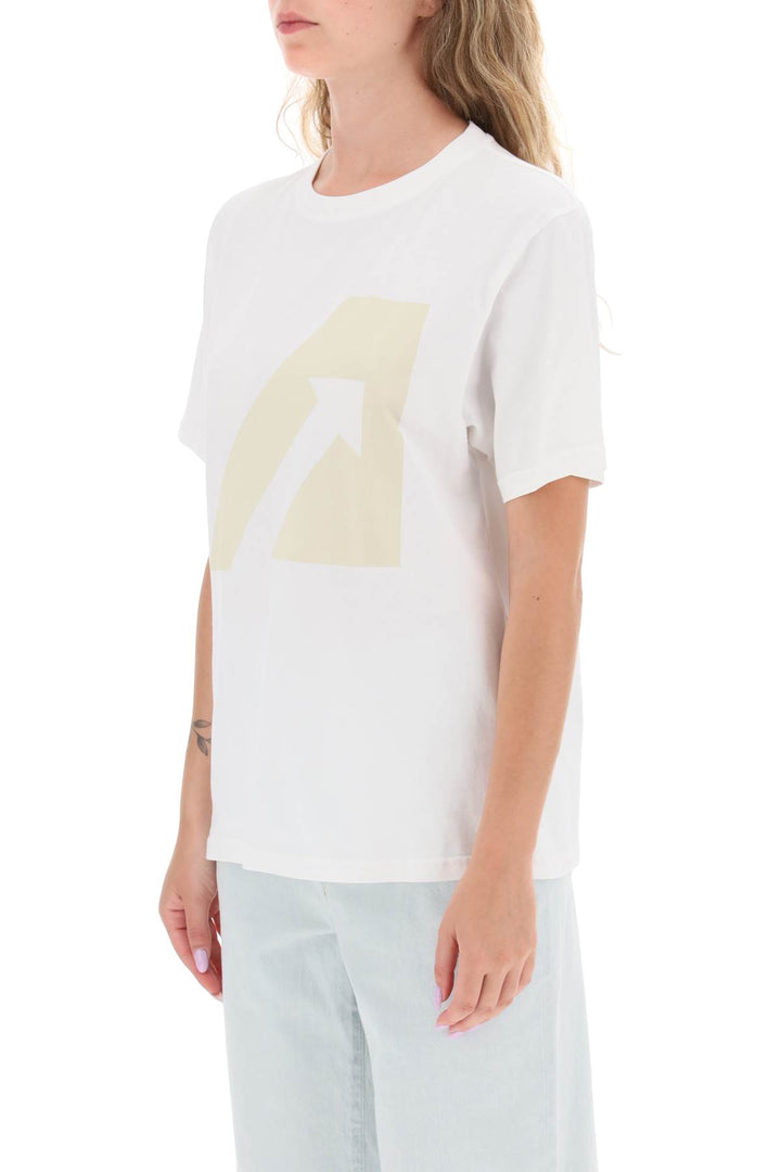 T Shirt With Logo Print - Autry - Women