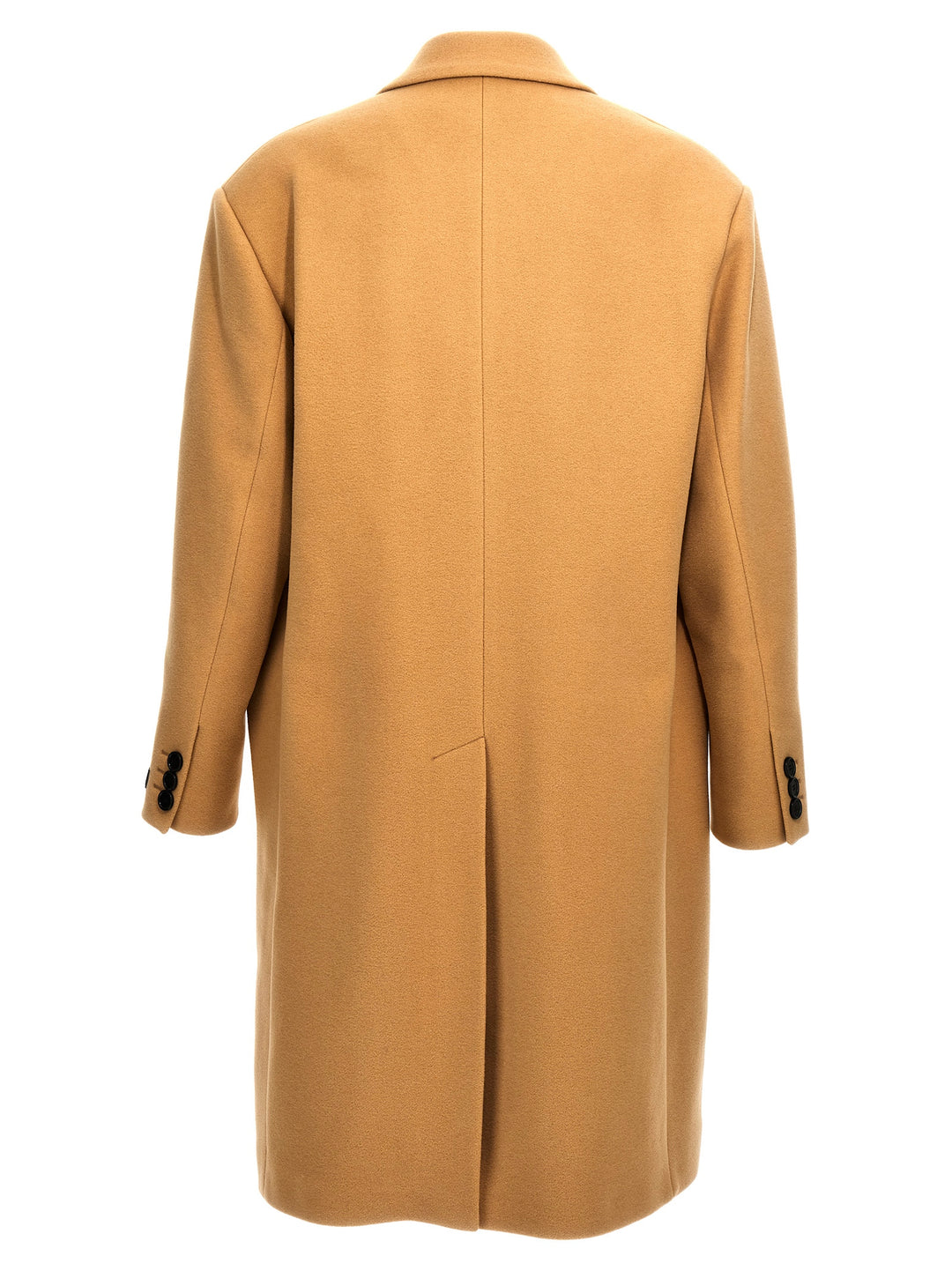 Single-Breasted Wool Coat Coats, Trench Coats Beige