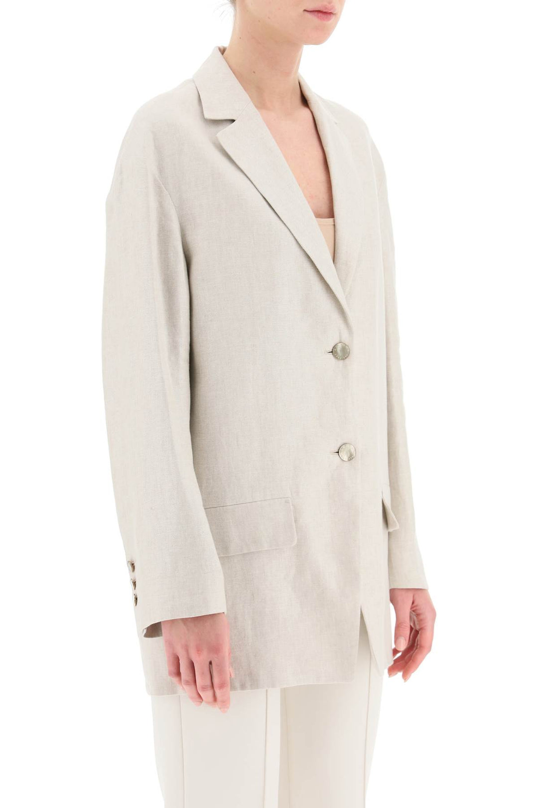 Linen Blazer - Agnona - Women