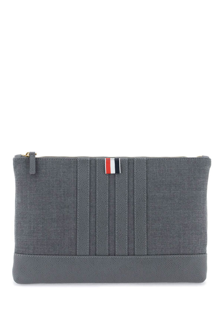 Wool 4 Bar Pouch - Thom Browne - Men