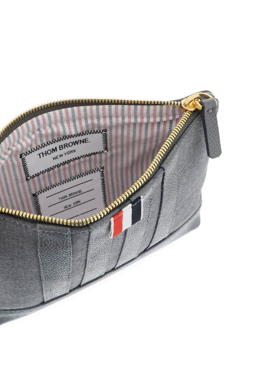 Wool 4 Bar Small Pouch - Thom Browne - Men