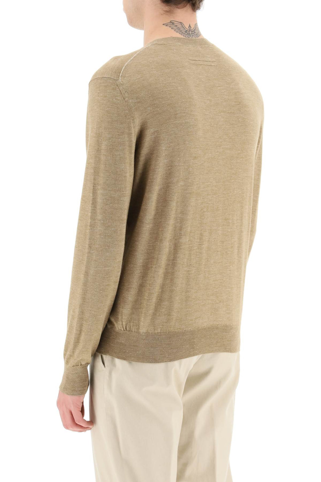 Lightweight Silk Cashmere And Linen Sweater - Zegna - Men