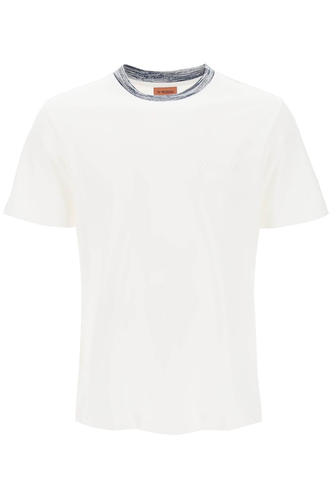 T Shirt With Contrasting Crew Neck - Missoni - Men