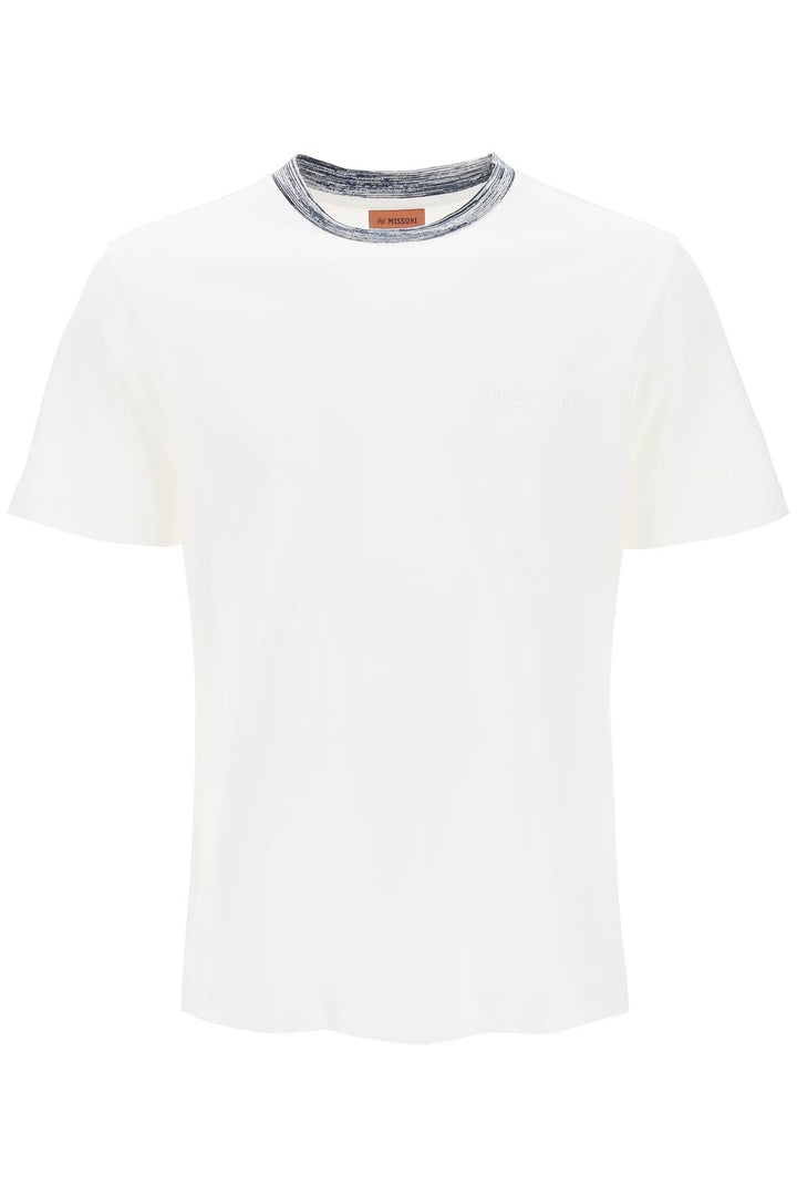 T Shirt With Contrasting Crew Neck - Missoni - Men