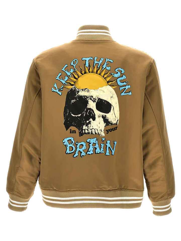 Keep The Sun In Your Brain Casual Jackets, Parka Beige