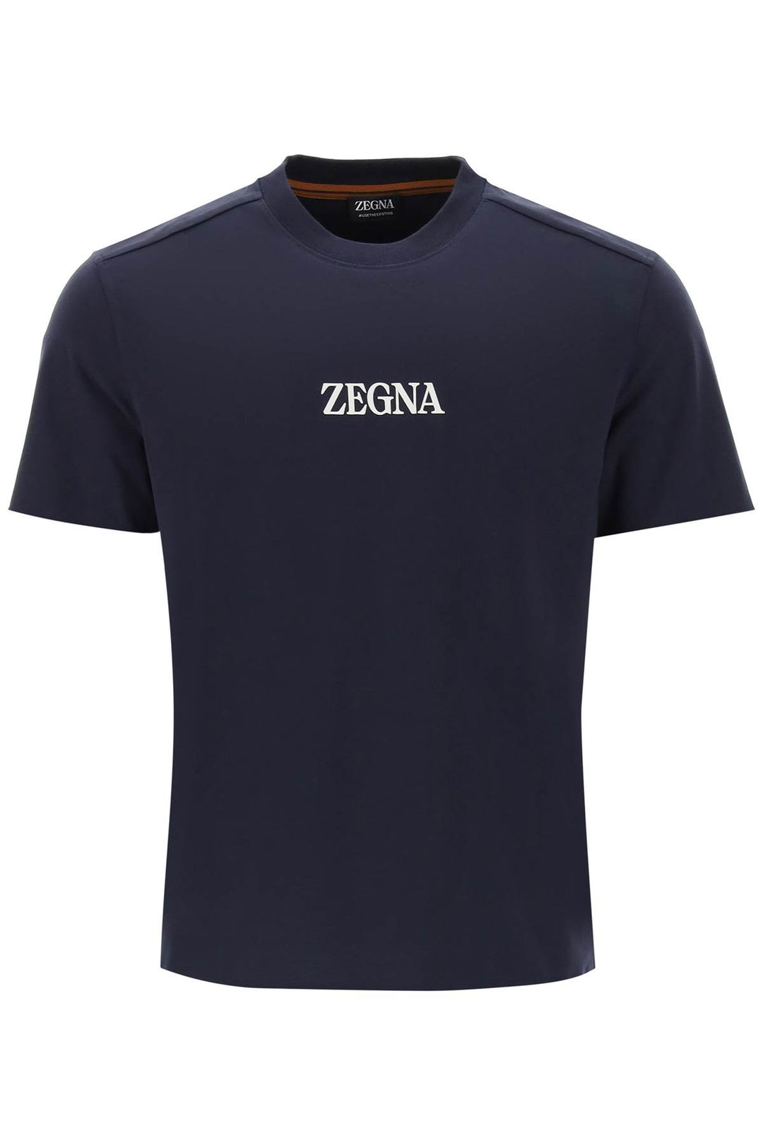 T Shirt With Rubberized Logo - Zegna - Men