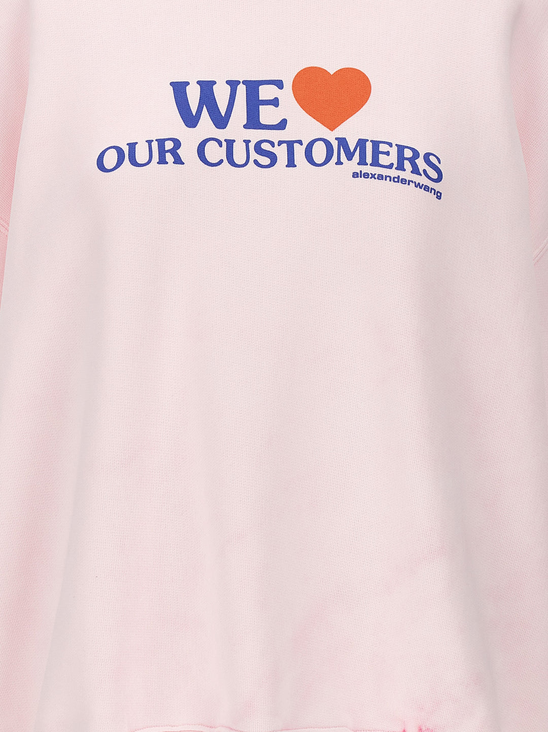 We Love Our Customers Sweatshirt Pink