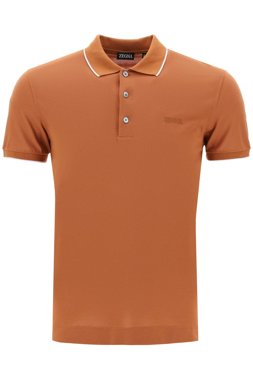 Slim Fit Polo Shirt In Stretch Cotton - Zegna - Men